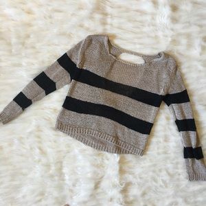 John Galt by brandy Melville open back sweater
